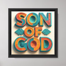 Ai design Filho de Deus Canvas Wall Art