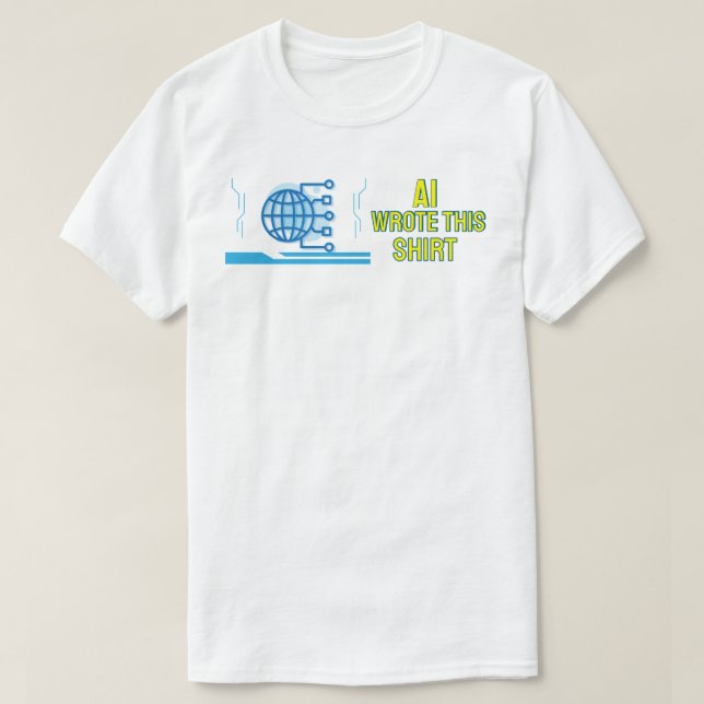 AI escreveu esta camisa (Frente do Design)