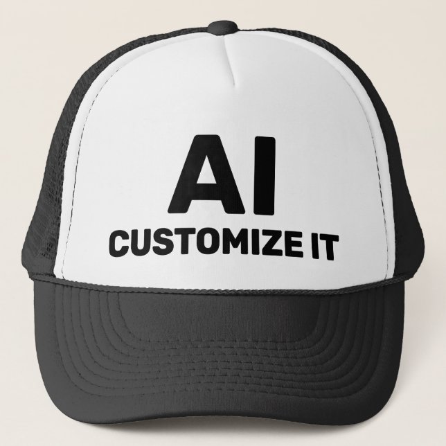AI Personalizado™ Boné de Caminhoneiro (Frente)