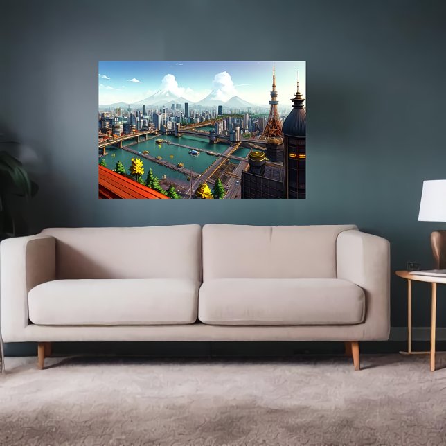 Ai veja como Tóquio parece | AI Art Poster (Criador carregado)