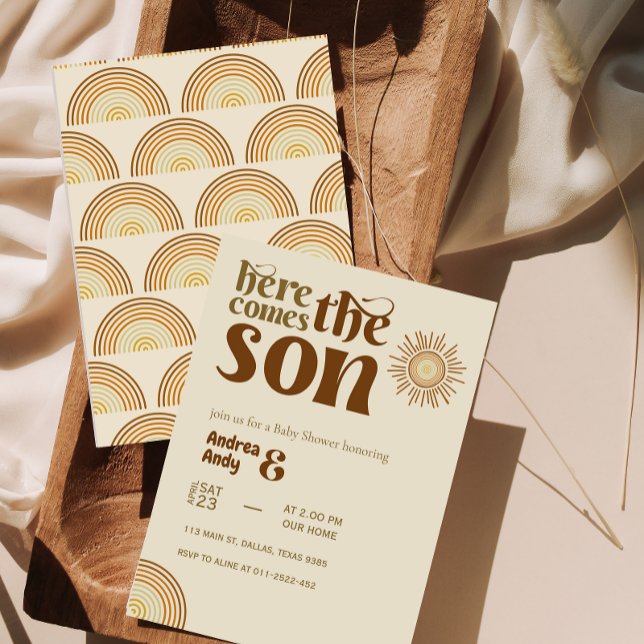 Aí vem o convite para chás de fraldas (Criador carregado)