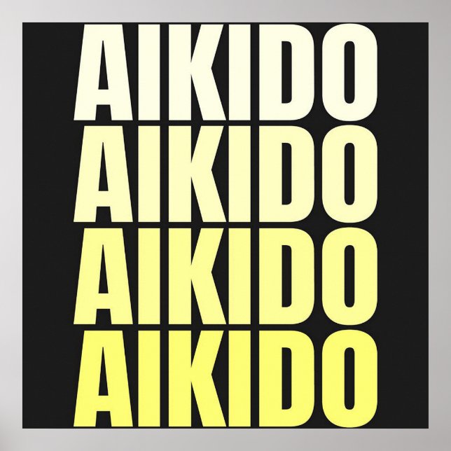 AIKIDO | Poster de Artes Marciais (Frente)