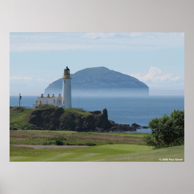 Ailsa Craig, poster de Farol de Turnberry (Frente)