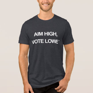 Aim High, Vote Lowe Typography Design