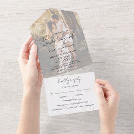 Aimee Rustic Script Modern Wedding