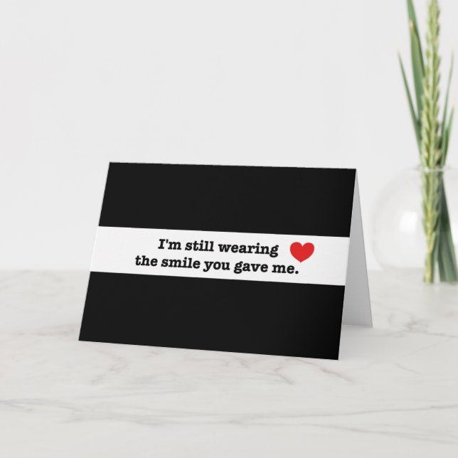 Ainda estou Vestindo um cartão de sorriso (Frente)