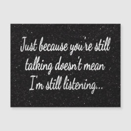 Ainda Falando Sem Ouvir | Citação de Script Branco