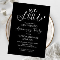 Ainda fazemos convites de aniversário de casamento