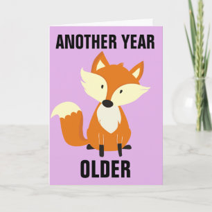 AINDA FOXY! CARTÕES DE ANIVERSÁRIO FELIZES PARA A