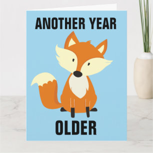AINDA FOXY! FOX FELIZ CARTÕES GRANDES DE ANIVERSÁR