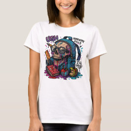 Ainda Matriculada? Camiseta Skull Backpack para El