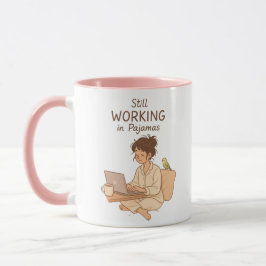 Ainda Trabalhando de Pijama – Caneca Aconchegante
