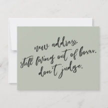 Ainda vivendo fora das caixas Não julgue o cartão 