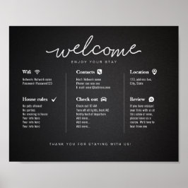 Airbnb Rental Vacing House Poster de Boas-vindas