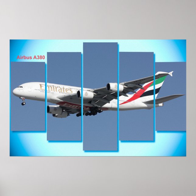 Airbus A380 para poster (Frente)