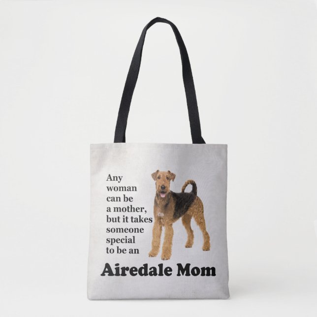 Airedale Mãe Tote Bag (Frente)