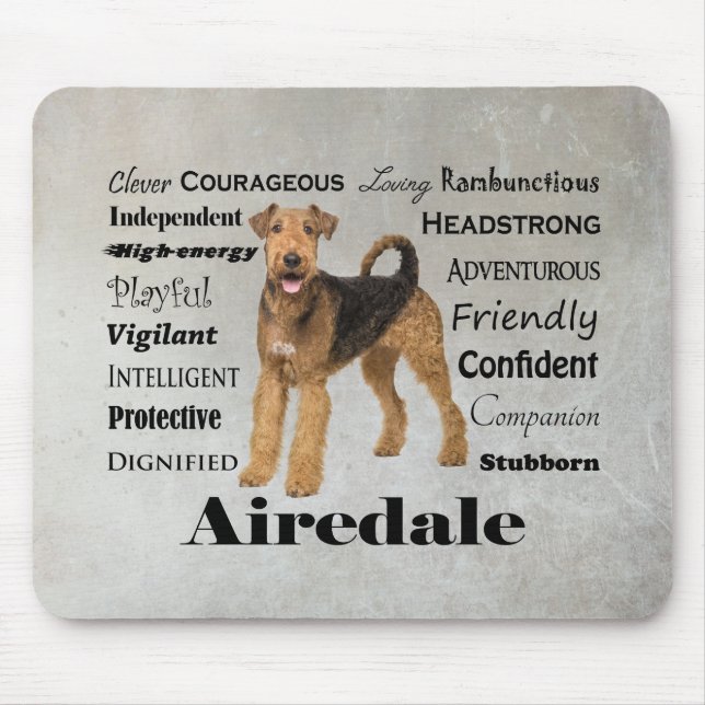 Airedale Mousepad (Frente)