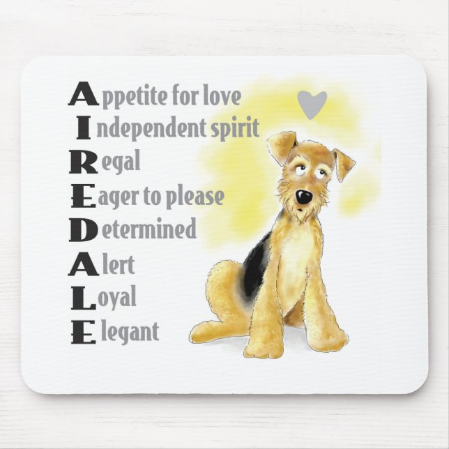 Airedale mousepad (Frente)