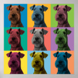 Airedale Terrier Pop-Art Poster<br><div class="desc">Airedale Terrier Pop-Art Poster</div>