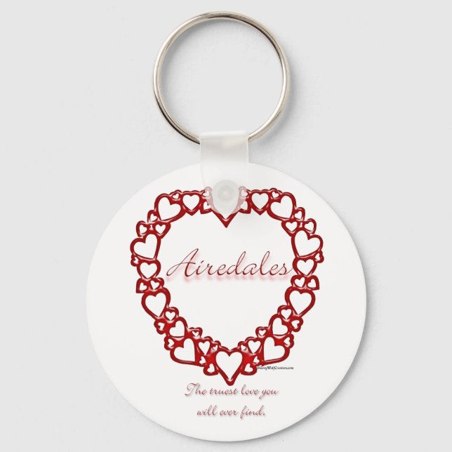 Airedale Terrier True Love - Chaveiro (Frente)