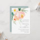 Airy Floral | Convite Para Casamento (Frente/Verso In Situ)