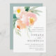 Airy Floral | Convite Para Casamento (Frente/Verso)