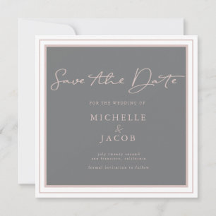 Airy Pastel   Cartão Quadrado de Save The Date