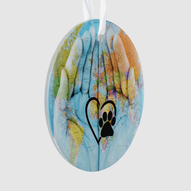 Ajudando As Mãos O Ornamento Da Pata Animal (Frente)