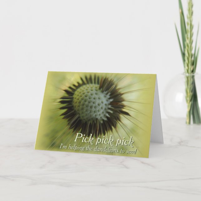 Ajudando os dentes-de-leão CC0501 Cartão de Boas F (Frente)