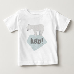 Ajude a Camisa T do Urso Polar
