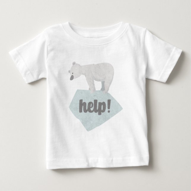 Ajude a Camisa T do Urso Polar (Frente)