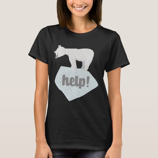 Ajude a Camisa T do Urso Polar (Frente)
