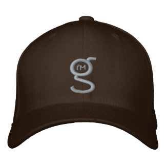 Ajustado Brown Flex Boné w Khaki Eu sou o logotipo