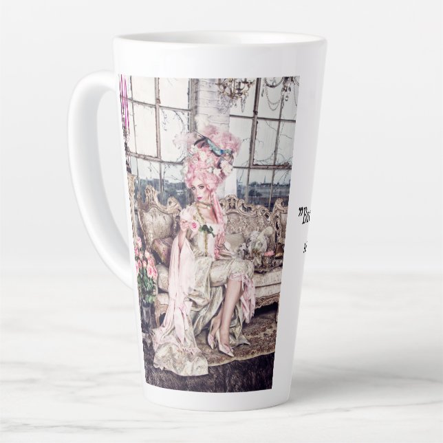 Ajustado de caneca rosa para rainha (Ângulo esquerdo)