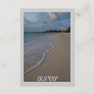 Ajustados da recepção de casamento RSVP no convite