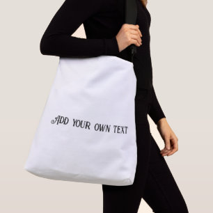 Ajustável Adicione seu próprio texto Comprando a bolsa impre