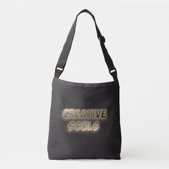 Ajustável Almas Criativas - Bolsa Transversal Vintage (Frente)