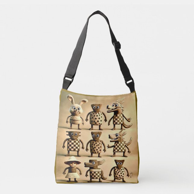 Ajustável Amigos ímpares - Bolsa de Criação de Pontos e Veri (Frente)