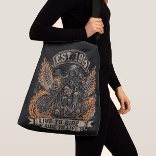 Ajustável Biker Girl, Bolsa de Moto Route 66