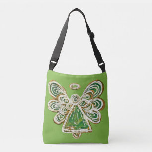 Ajustável Bolsa Anjo Guardião Verde Festa Bolsa Transversal