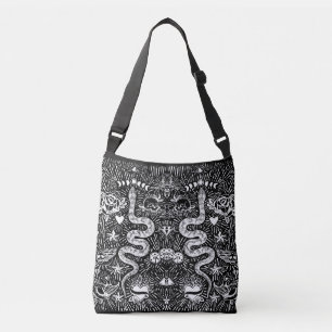 Ajustável Bolsa Branco Cobra Lunar Místico