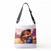 bolsa com estampa romântica de dois namorados