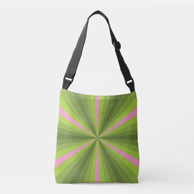 Ajustável Bolsa com Impressão Total Ilusão de Primavera (Frente)