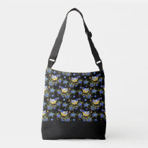 BOLSA CROSSBODY BLUEBERRY WHIMSICAL BLACK