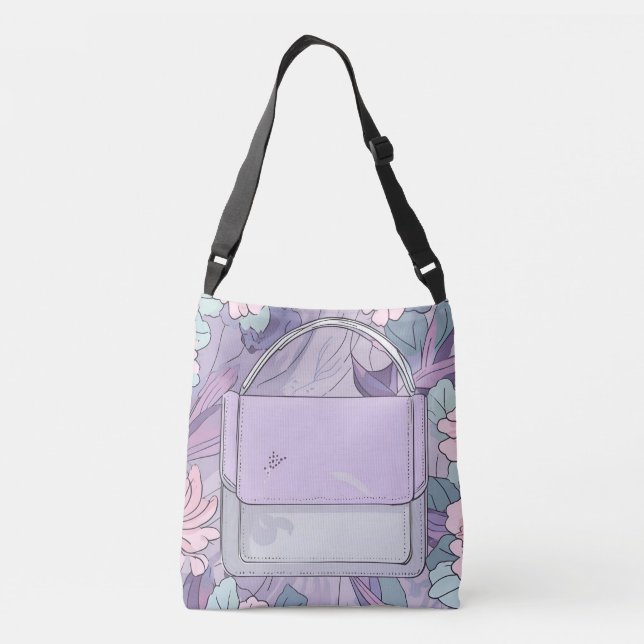 Ajustável Bolsa de Beleza Lavanda arte de IA (Verso)