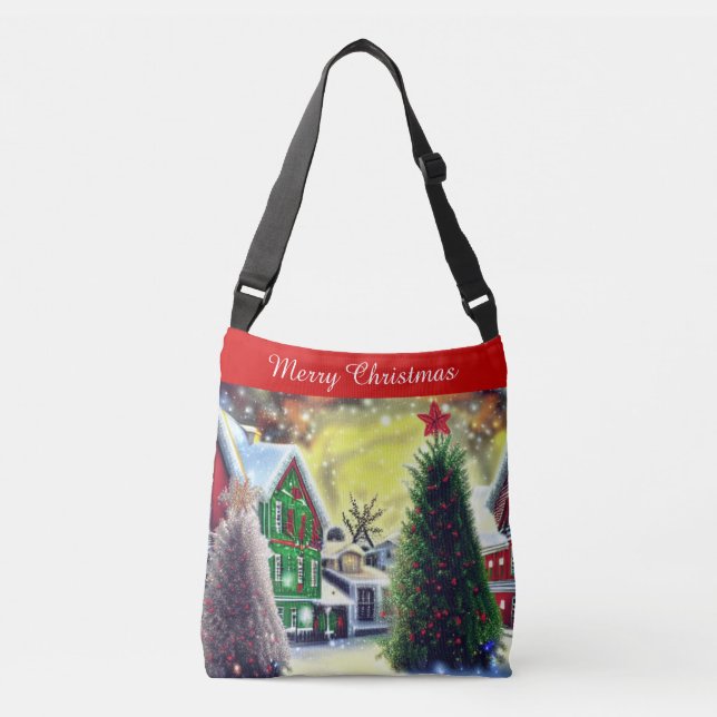 Ajustável Bolsa de Cena de Natal de inverno (Frente)