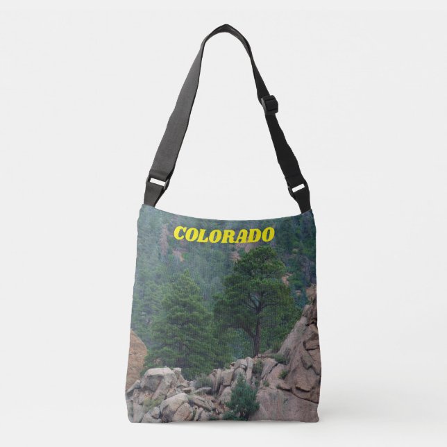 Ajustável Bolsa de Compras do COLORADO Seven Falls Trees (Frente)