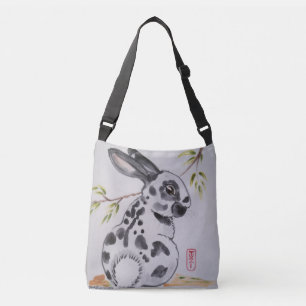 Ajustável Bolsa de Compre de preto e branco com Spot Inglês