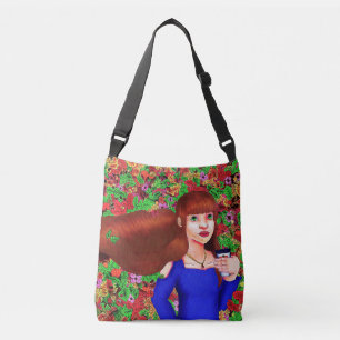 Ajustável Bolsa de Corpo Cruzado de Desenho de outono