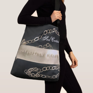 Ajustável Bolsa de corpo cruzado preto infinitamente abençoa